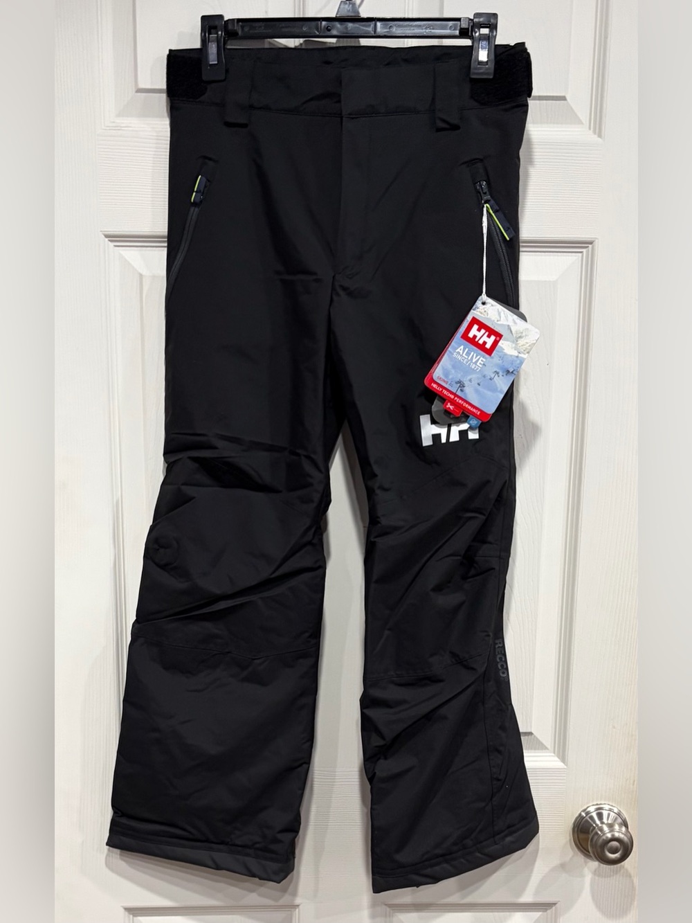 Helly Hansen Kids Size 10 Legendary Pants Juniors Ski Snow NWT Black Insulated